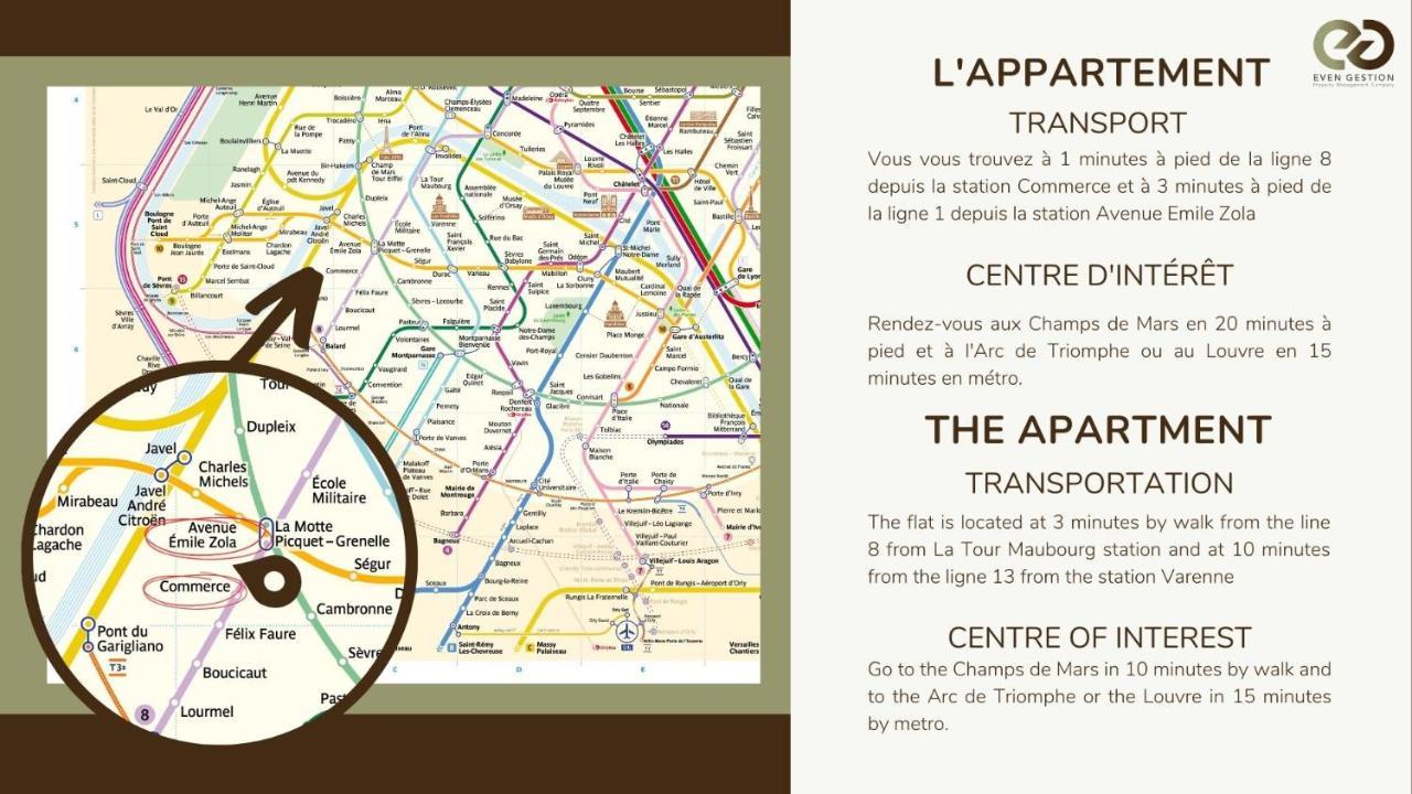 3g#appart 6pers#2 Chambres#commerce#paris 15#ac Parijs